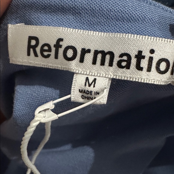 NWT Reformation Sonali Knit Dress in Sky Blue Sleeveless Midi Halter - Picture 14 of 14